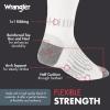 Wrangler – Peak Men’s Crew Socks – Durable Half Cushion Socks with Arch Support(White)