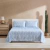 Wrangler – Twin Size Sheet Set, Ultra-Soft & Wrinkle-Resistant Bedding for Year Round Comfort, Deep Pockets, Bed Sheets with Matching Fitted Sheet & Pillowcase (Cowboy Pinstripe Blue)(Cactus Toile Blue)