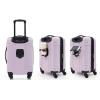 Wrangler 20″ Astral Hardside Carry-On Luggage, Black(Lilac)