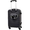 Wrangler 20″ Smart Spinner Carry-On Luggage With Usb Charging Port(Black)