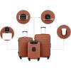 Wrangler 20″ Smart Spinner Carry-On Luggage With Usb Charging Port(Burnt Orange)