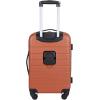 Wrangler 20″ Smart Spinner Carry-On Luggage With Usb Charging Port(Burnt Orange)