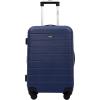 Wrangler 20″ Smart Spinner Carry-On Luggage With Usb Charging Port(Navy Blue)