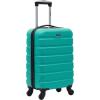Wrangler 21.5″ Spinner Carry-On Luggage, Navy Blue(Teal)