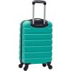 Wrangler 21.5″ Spinner Carry-On Luggage, Navy Blue(Teal)