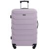 Wrangler 5 Piece Luggage & Travel Accessories Set, Red(Burnished Lilac)