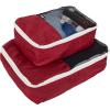 Wrangler 5 Piece Luggage & Travel Accessories Set, Red(Red)