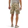 Wrangler Authentics Men’s Cargo Short(Jungle Neutral Gray Camo)