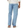 Wrangler Authentics Mens Classic 5-Pocket Relaxed Fit Cotton Jean(Stone Bleach)