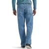 Wrangler Authentics Mens Classic 5-Pocket Relaxed Fit Flex Jean(Stonewash Flex)