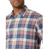 Wrangler Authentics Men’s Cloud Flannel Woven Shirt(Withered Rose)