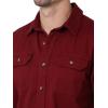 Wrangler Authentics Men’s Long Sleeve Classic Woven Shirt(Cabernet)
