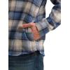 Wrangler Authentics Men’s Long Sleeve Flannel Shirt Jacket(Bering Sea Plaid)