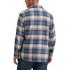 Wrangler Authentics Men’s Long Sleeve Flannel Shirt Jacket(Bering Sea Plaid)