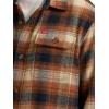 Wrangler Authentics Men’s Long Sleeve Flannel Shirt Jacket(Glazed Ginger Plaid)