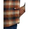 Wrangler Authentics Men’s Long Sleeve Flannel Shirt Jacket(Glazed Ginger Plaid)