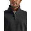 Wrangler Authentics Men’s Long Sleeve Fleece Quarter-Zip(Caviar)