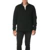 Wrangler Authentics Men’s Long Sleeve Fleece Quarter-Zip(Caviar)