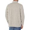 Wrangler Authentics Men’s Long Sleeve Fleece Quarter-Zip(Light Heather Gray)