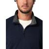 Wrangler Authentics Men’s Long Sleeve Fleece Quarter-Zip(Mood Indigo)