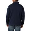 Wrangler Authentics Men’s Long Sleeve Fleece Quarter-Zip(Mood Indigo)