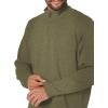 Wrangler Authentics Men’s Long Sleeve Fleece Quarter-Zip(Olive Night)