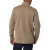 Wrangler Authentics Men’s Long Sleeve Fleece Quarter-Zip(Petrified Oak)