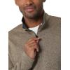 Wrangler Authentics Men’s Long Sleeve Fleece Quarter-Zip(Petrified Oak)