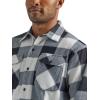 Wrangler Authentics Mens Long Sleeve Heavyweight Fleece Shirt(Birch Buffalo)