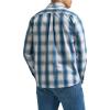 Wrangler Authentics Men’s Long Sleeve Plaid Woven Shirt(China Blue Plaid)
