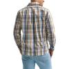 Wrangler Authentics Men’s Long Sleeve Plaid Woven Shirt(Orion Blue Plaid)