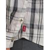Wrangler Authentics Men’s Long Sleeve Plaid Woven Shirt(Star White Plaid)