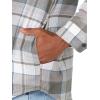 Wrangler Authentics Men’s Long Sleeve Quilted Lined Flannel Shirt Jacket with Hood(Cloud Burst)