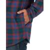 Wrangler Authentics Men’s Long Sleeve Quilted Lined Flannel Shirt Jacket with Hood(Limoges)