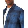 Wrangler Authentics Mens Long Sleeve Sherpa Lined Shirt Jacket(Admiral Blue)
