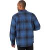 Wrangler Authentics Mens Long Sleeve Sherpa Lined Shirt Jacket(Admiral Blue)