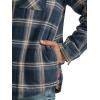 Wrangler Authentics Mens Long Sleeve Sherpa Lined Shirt Jacket(Ombre Blue)