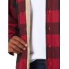 Wrangler Authentics Mens Long Sleeve Sherpa Lined Shirt Jacket(Red Buffalo)