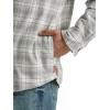 Wrangler Authentics Mens Long Sleeve Sherpa Lined Shirt Jacket(Vaporous Gray)