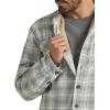Wrangler Authentics Mens Long Sleeve Sherpa Lined Shirt Jacket(Vaporous Gray)