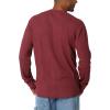 Wrangler Authentics Men’s Long Sleeve Waffle Henley(Cabernet)