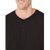 Wrangler Authentics Men’s Long Sleeve Waffle Henley(Caviar)