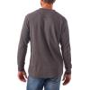 Wrangler Authentics Men’s Long Sleeve Waffle Henley(Dark Charcoal)