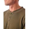 Wrangler Authentics Men’s Long Sleeve Waffle Henley(Forest Night)
