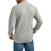 Wrangler Authentics Men’s Long Sleeve Waffle Henley(Light Heather Gray)