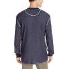 Wrangler Authentics Men’s Long Sleeve Waffle Henley(Mood Indigo)