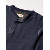 Wrangler Authentics Men’s Long Sleeve Waffle Henley(Mood Indigo)