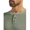 Wrangler Authentics Men’s Long Sleeve Waffle Henley(Sea Spray)