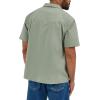 Wrangler Authentics Men’s Short Sleeve Camp Shirt(Sea Spray)