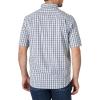 Wrangler Authentics Men’s Short Sleeve Classic Plaid Shirt(Blue Plaid)